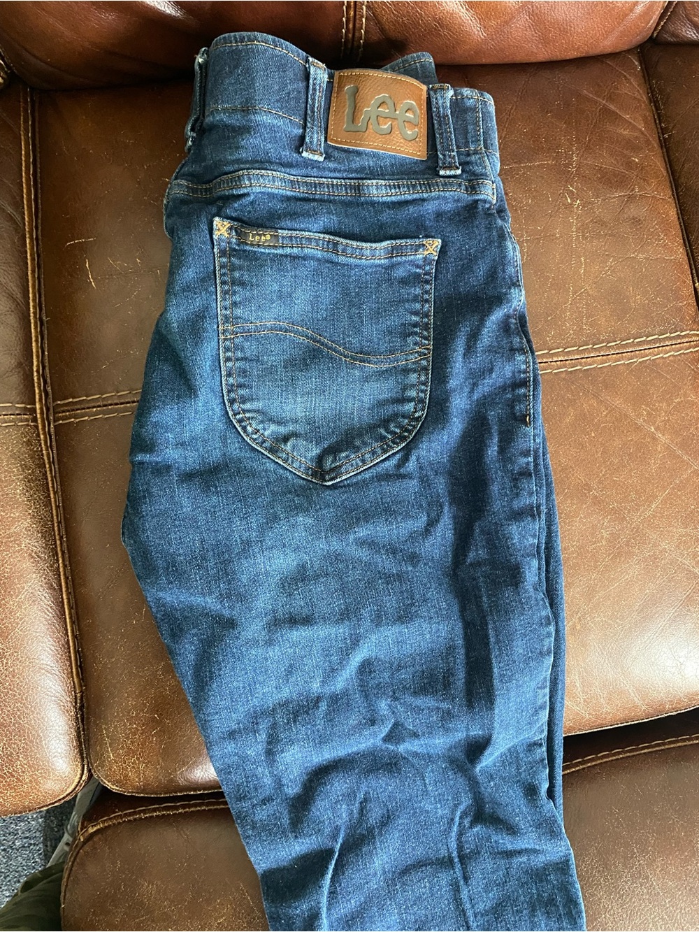 Lee Men's Indigo Straight Leg Jeans